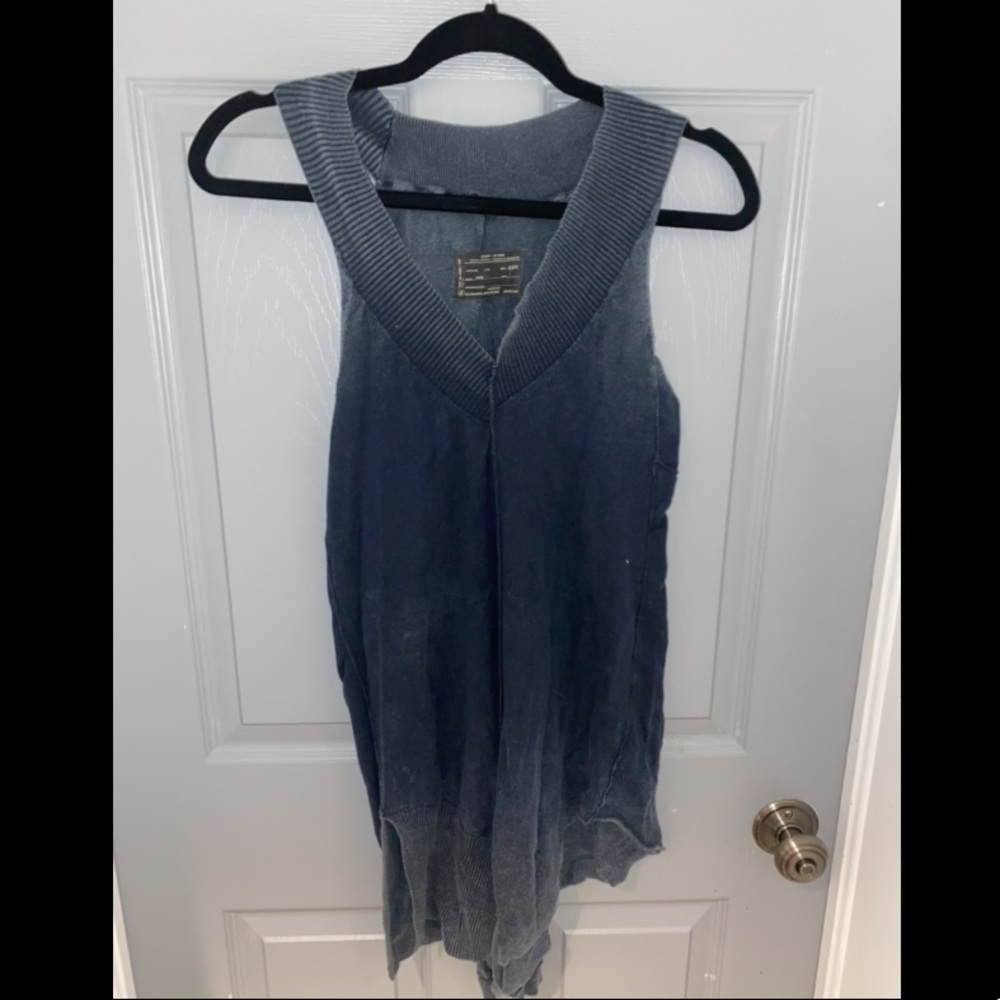 All Saints slate blue tunic UK size 8 fits a sm-md